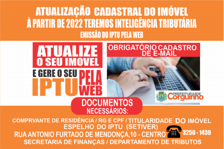 Atualização cadastral de imovel