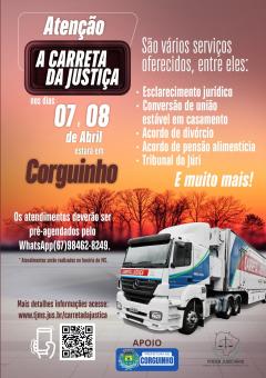 Carreta da Justiça em Corguinho