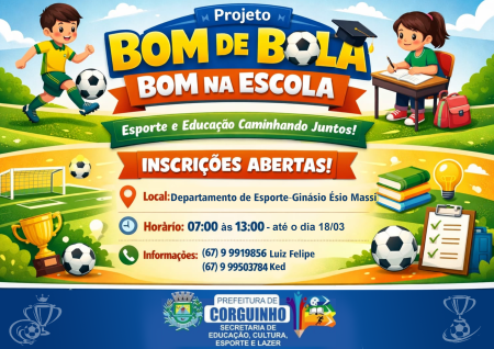 Projeto Bom de Bola, Bom na Escola